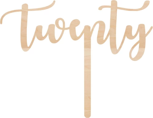 Cake Topper Twenty ΞΥΛΟ