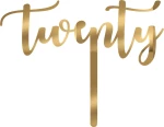 Cake Topper Twenty ΧΡΥΣΟ ΚΑΘΡΕΠΤΗΣ