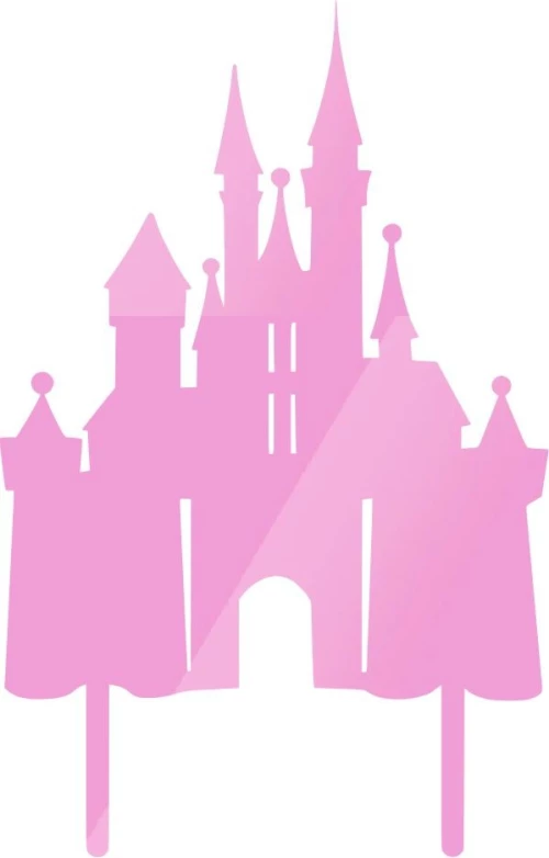Cake Topper Castle ΡΟΖ ΚΑΘΡΕΠΤΗΣ