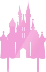Cake Topper Castle ΡΟΖ ΚΑΘΡΕΠΤΗΣ