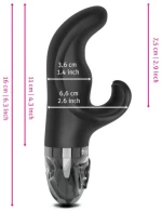 Mystim Hop Hop Bob E-Stim δονητής κουνέλι 16 x Ø 3.6 εκ
