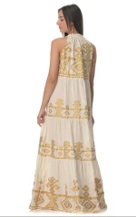 Φόρεμα Naxos Champagne-Gold