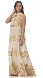 Φόρεμα Naxos Champagne-Gold