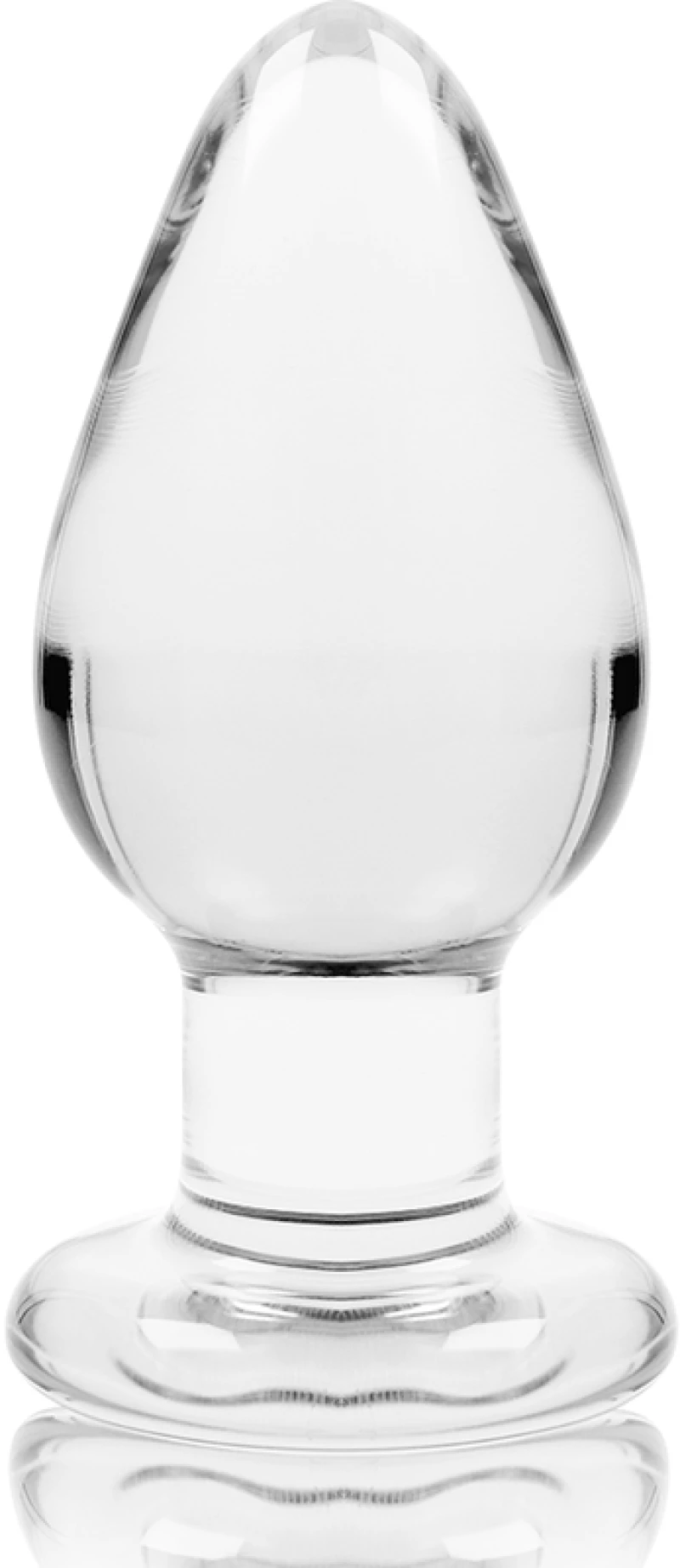 NEBULA SERIES BY IBIZA' - MODEL 3 ANAL PLUG BOROSILICATE GLASS 11 X 5 CM TRANSPARENT