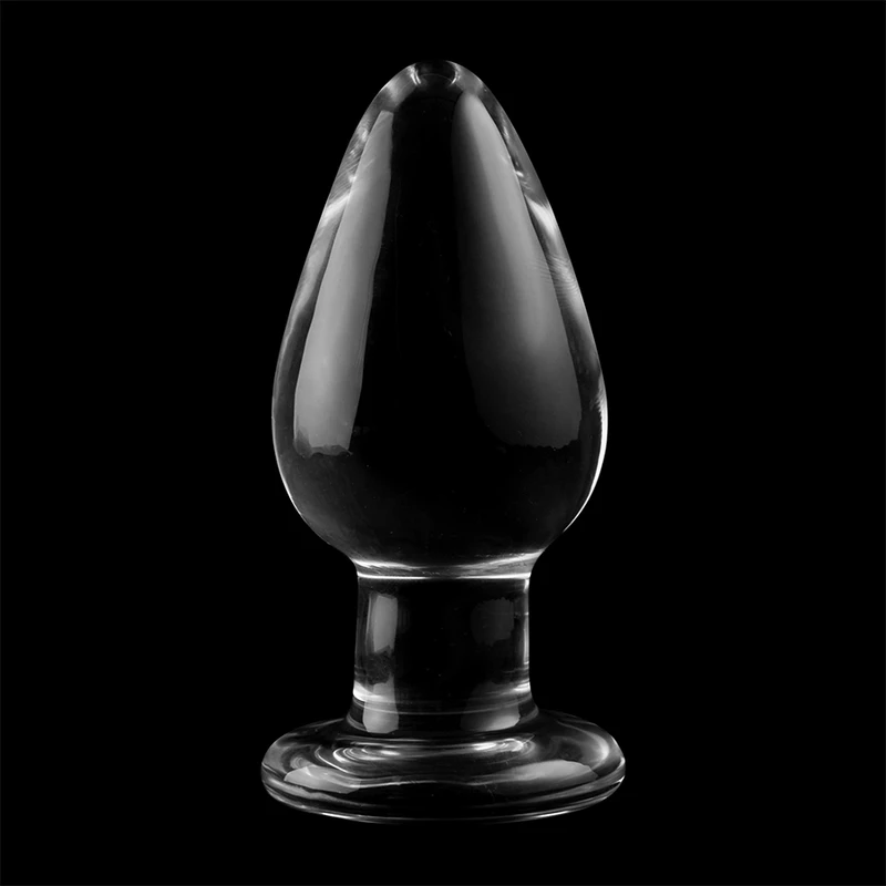 NEBULA SERIES BY IBIZA' - MODEL 3 ANAL PLUG BOROSILICATE GLASS 11 X 5 CM TRANSPARENT