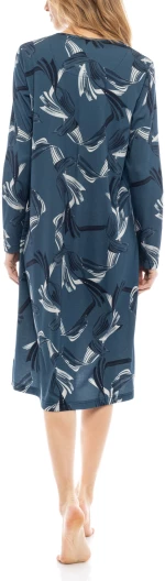 Γυναικείο Νυχτικό Pink Label - Μπλε εμπριμέ - Plus size