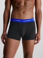 Ανδρικά boxer Calvin Klein - Μαύρο με χρωματιστό λάστιχο - 3 pack