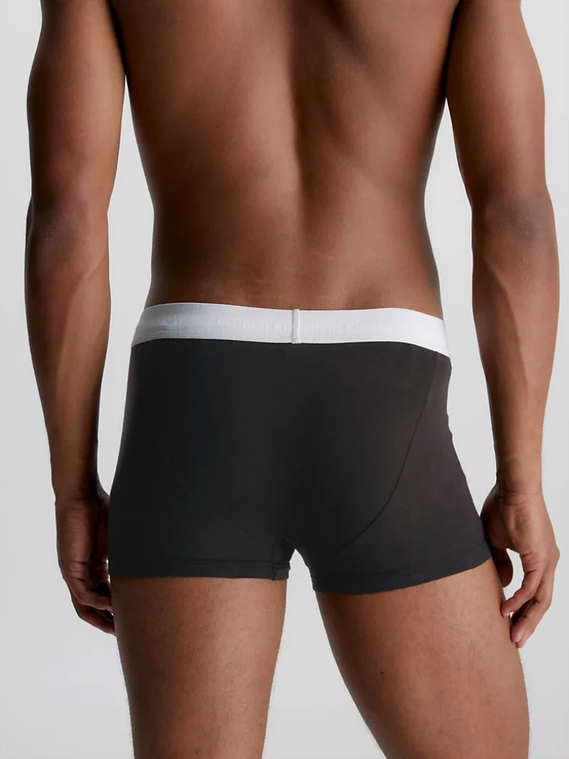 Ανδρικά boxer Calvin Klein - Μαύρο με χρωματιστό λάστιχο - 3 pack