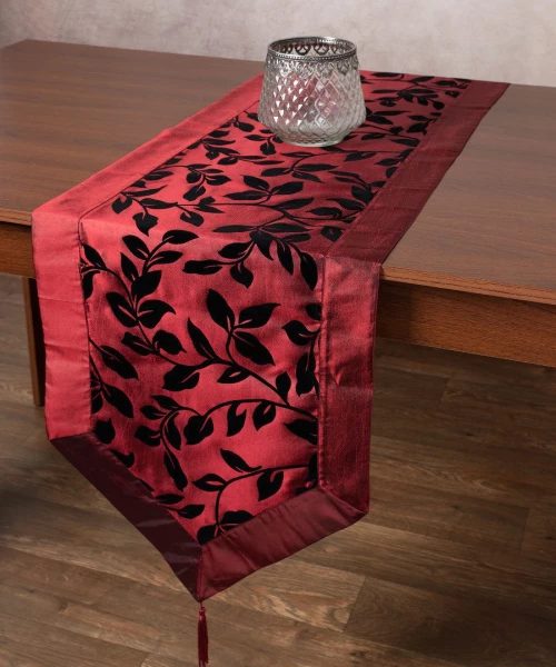 Σατέν τραβέρσα 081 (40cm x 175cm) μπορντώ Silk Fashion