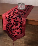 Σατέν τραβέρσα 081 (40cm x 175cm) μπορντώ Silk Fashion