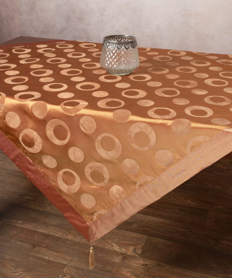 Σατέν καρέ 082 (85cm x 85cm) χρυσό Silk Fashion