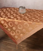Σατέν καρέ 082 (85cm x 85cm) χρυσό Silk Fashion