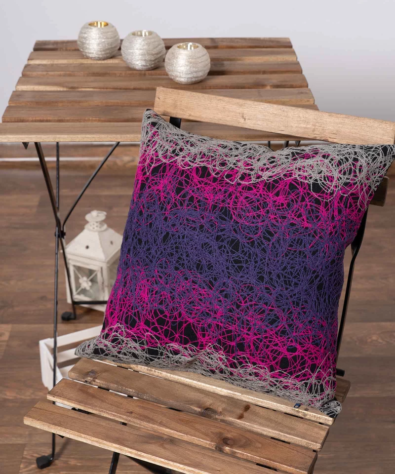 ΜΑΞΙΛΑΡΟΘΗΚΗ mk12 (45cm x 45cm) φούξια Silk Fashion