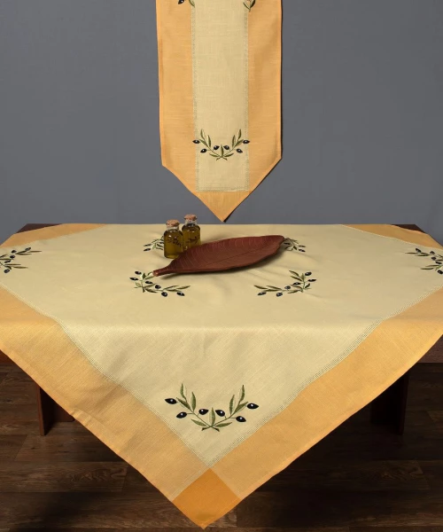 Σετ 3 τεμαχίών bg23a (40cm x 110cm 2x40cm x 40cm) κίτρινο Silk Fashion