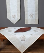 Τραπεζομάντηλο 3741 (160cm x 300cm) ivory Silk Fashion
