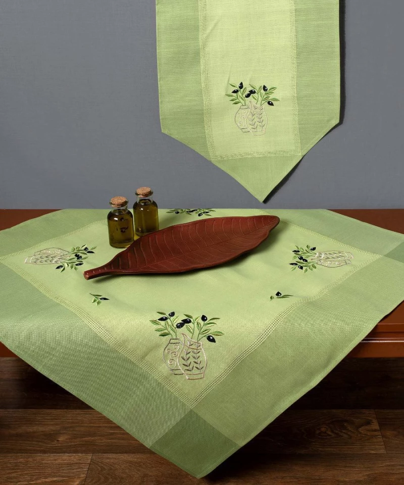 Καρέ N1 (85cm x 85cm) πράσινο Silk Fashion
