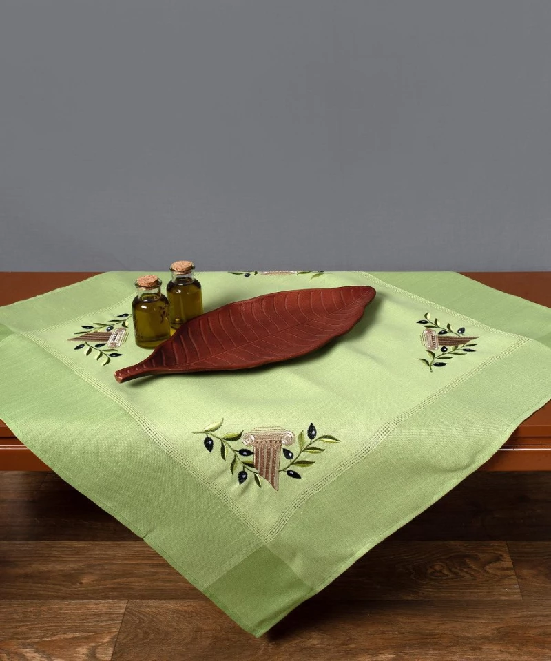 Τραπεζομάντηλο N3 (135cm x 175cm) πράσινο Silk Fashion