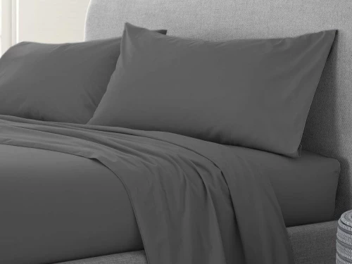 Σετ Σεντόνια Γκρι 100% Βαμβακερά Reactive One Color Γαρύφαλλο - 160x260, Χωρίς Λάστιχο