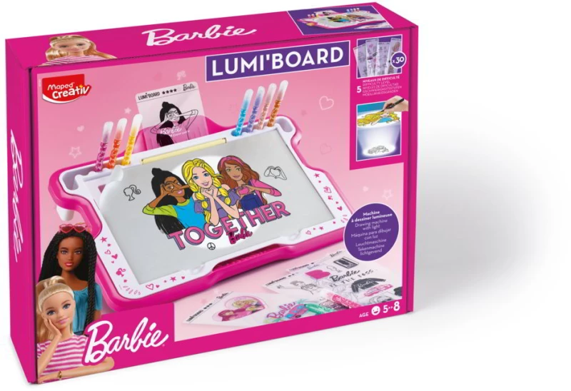 MAPED CREATIVE ΦΩΤΕΙΝΟΣ ΠΙΝΑΚΑΣ BARBIE