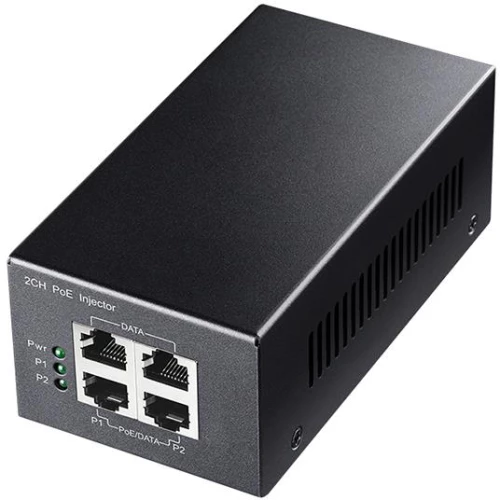 CUDY POE220 2-CHANNEL 30W GIGABIT POE+/POE INJECTOR