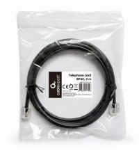 CABLEXPERT ΤΗΛΕΦΩΝΙΚΟ ΚΑΛΩΔΙΟ ΜΑΥΡΟ 2m