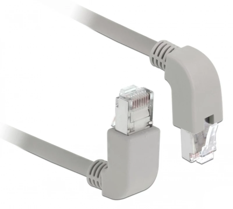 DELOCK Καλώδιο SF/UTP Cat 5e 85853, 26AWG, copper, 1m, γκρι