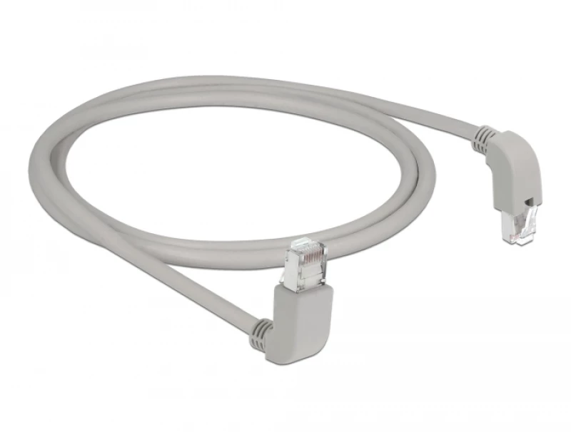 DELOCK Καλώδιο SF/UTP Cat 5e 85853, 26AWG, copper, 1m, γκρι