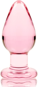 NEBULA SERIES BY IBIZA' - MODEL 3 ANAL PLUG BOROSILICATE GLASS 11 X 5 CM PINK