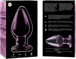 NEBULA SERIES BY IBIZA' - MODEL 3 ANAL PLUG BOROSILICATE GLASS 11 X 5 CM PINK