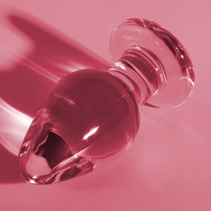 NEBULA SERIES BY IBIZA' - MODEL 3 ANAL PLUG BOROSILICATE GLASS 11 X 5 CM PINK