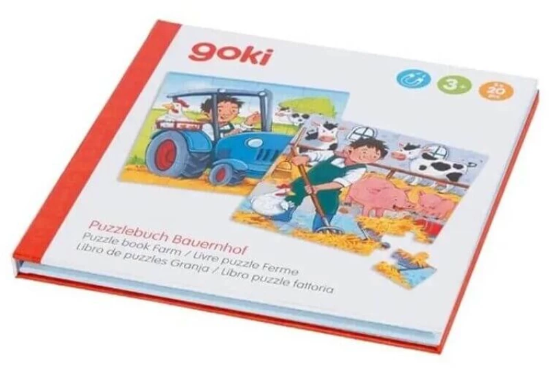Μαγνητικό Βιβλίο Παζλ-Φάρμα 2x20 κομ - Goki (57384)