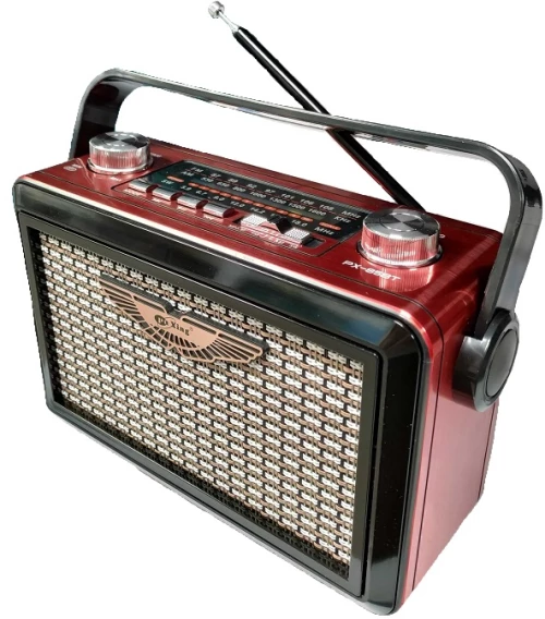 Επαναφορτιζόμενο ραδιόφωνο Retro - PX-85BT - 617194 - Red