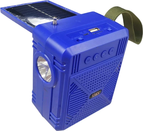 Ασύρματο ηχείο Bluetooth με ηλιακό πάνελ - YHX-03 - 040032 - Blue