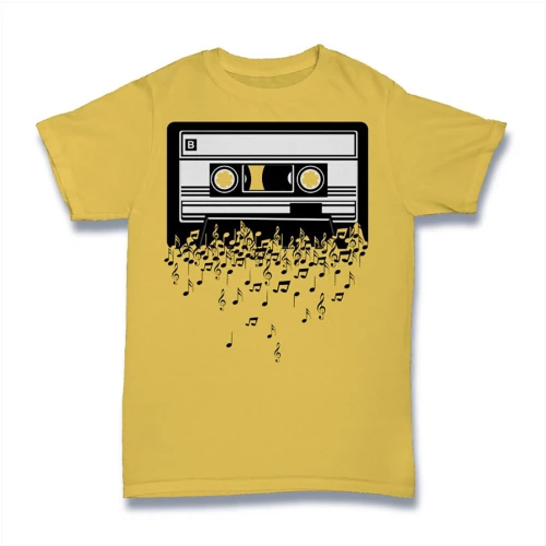 Cassette Tshirt Κίτρινο