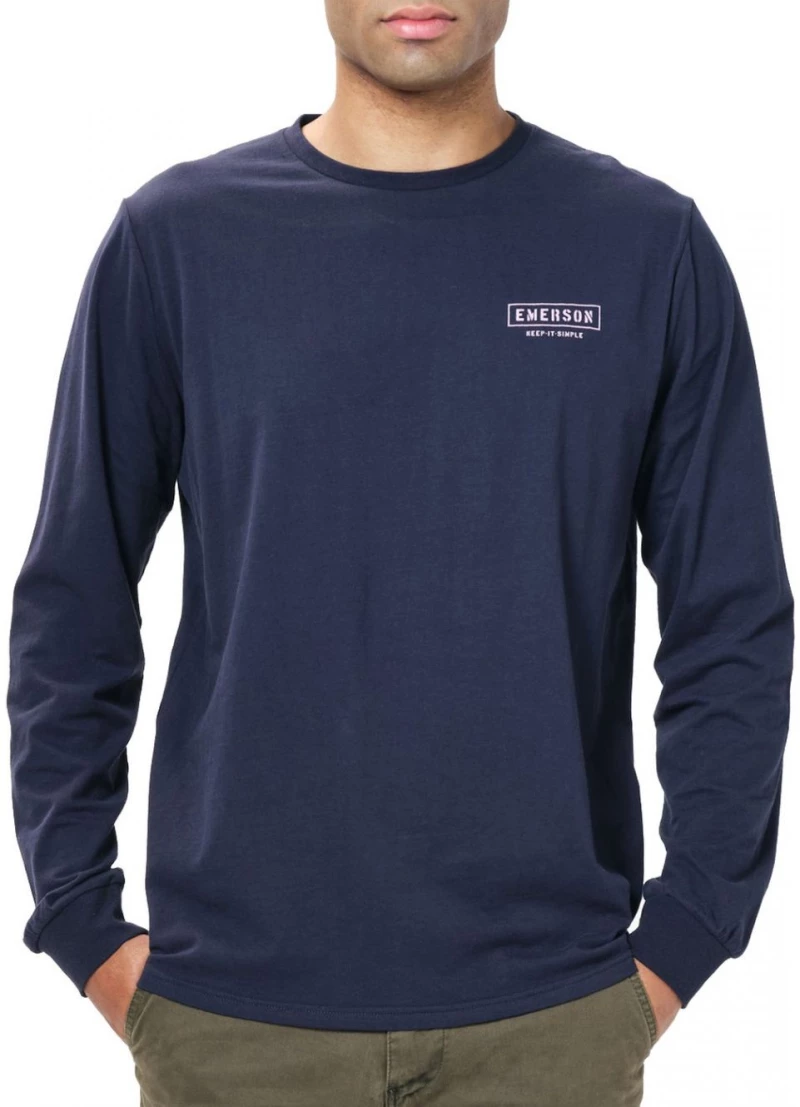 EMERSON Ανδρικό μπλέ μακρυμάνικη μπλούζα 202.em31.07 Navy Blue ..