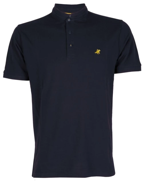 US GRAND Ανδρικό μπλέ navy κοντομάνικο T-Shirt μπλουζάκι μάο USP340 Blu