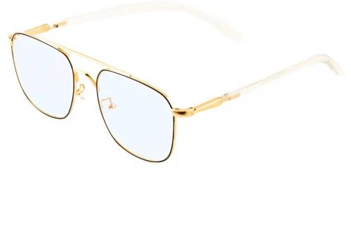 Olympus Blue Light Glasses Orion Gold Unisex Γυαλιά Οθόνης σε Χρυσό Χρώμα και Ορθογώνιο Φακό