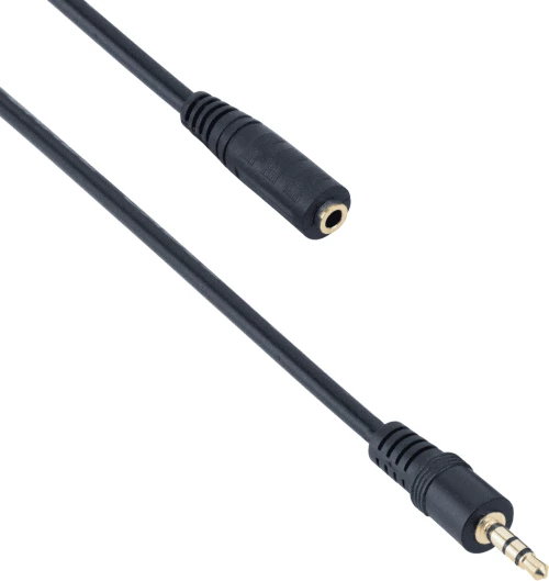 Καλώδιο Ήχου 3.5mm M/F, 5m, DeTech - 18149