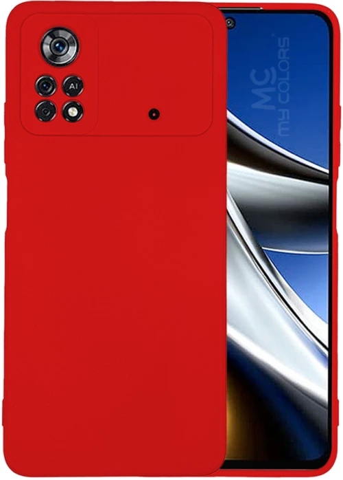 Θήκη Σιλικόνης My Colors Xiaomi Poco X4 Pro 5G Κόκκινο - My Colors - Κόκκινο - Poco X4 Pro 5G