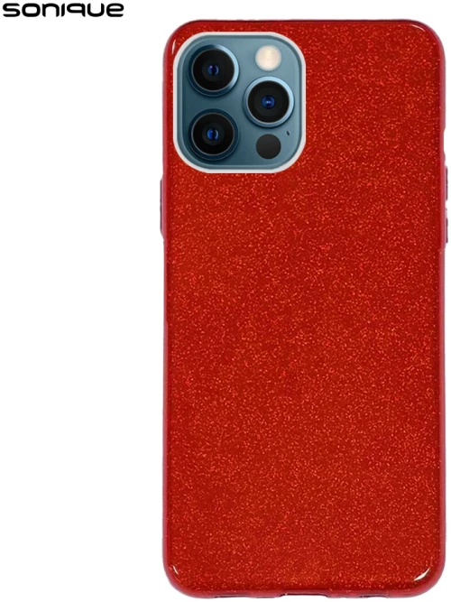 Θήκη Σιλικόνης Sonique Shiny Apple iPhone 12 / iPhone 12 Pro Κόκκινο - Sonique - Κόκκινο - iPhone 12, iPhone 12 Pro