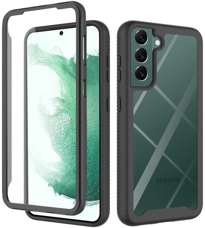 Techsuit - Defense360 Pro + Screen Protector - Samsung Galaxy S22 Plus - Black