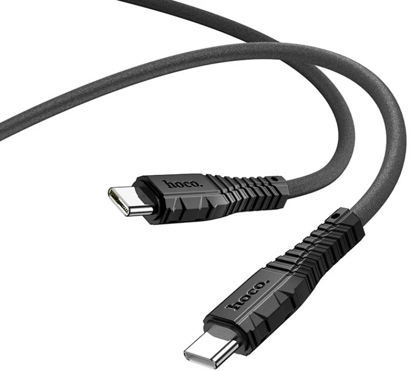 HOCO X67 Nano 60W Καλώδιο USB Type-C σε USB Type-C 1m, Μαύρο