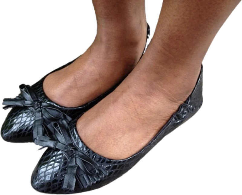 Μπαλαρίνα γυναικεία Footzyfolds Fresca black Fre201207