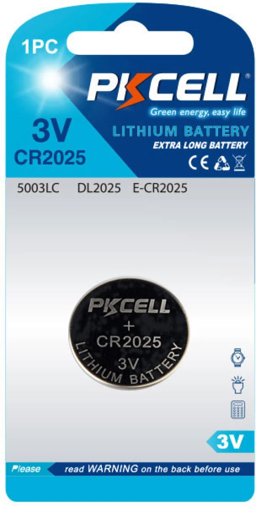 Pkcell Κουμπί Λιθίου CR2025-1B (1τμχ)