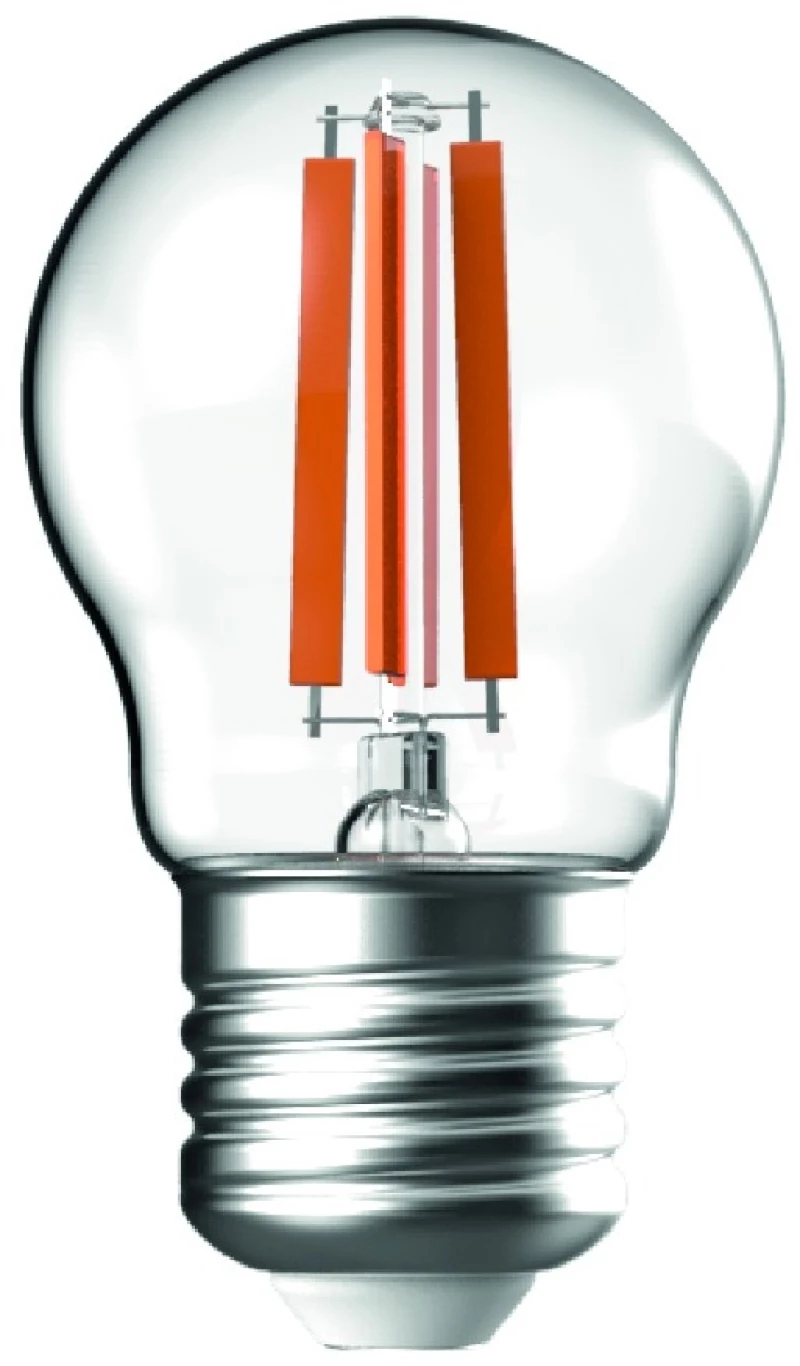 Avide LED Filament Σφαιρική 4.9W E27 Θερμό 2700K Super Υψηλής Φωτεινότητας