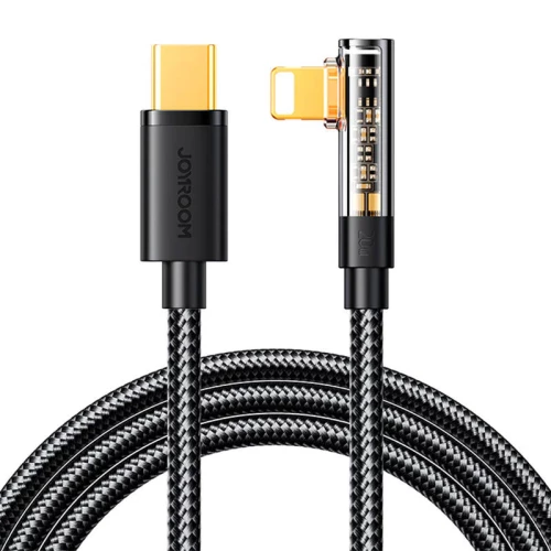 Joyroom Kabel USB-C do Lightning Joyroom S-CL020A6 1.2m, 20W, kątowy (czarny) 044976 6956116725846 S-CL020A6 1.2m Black