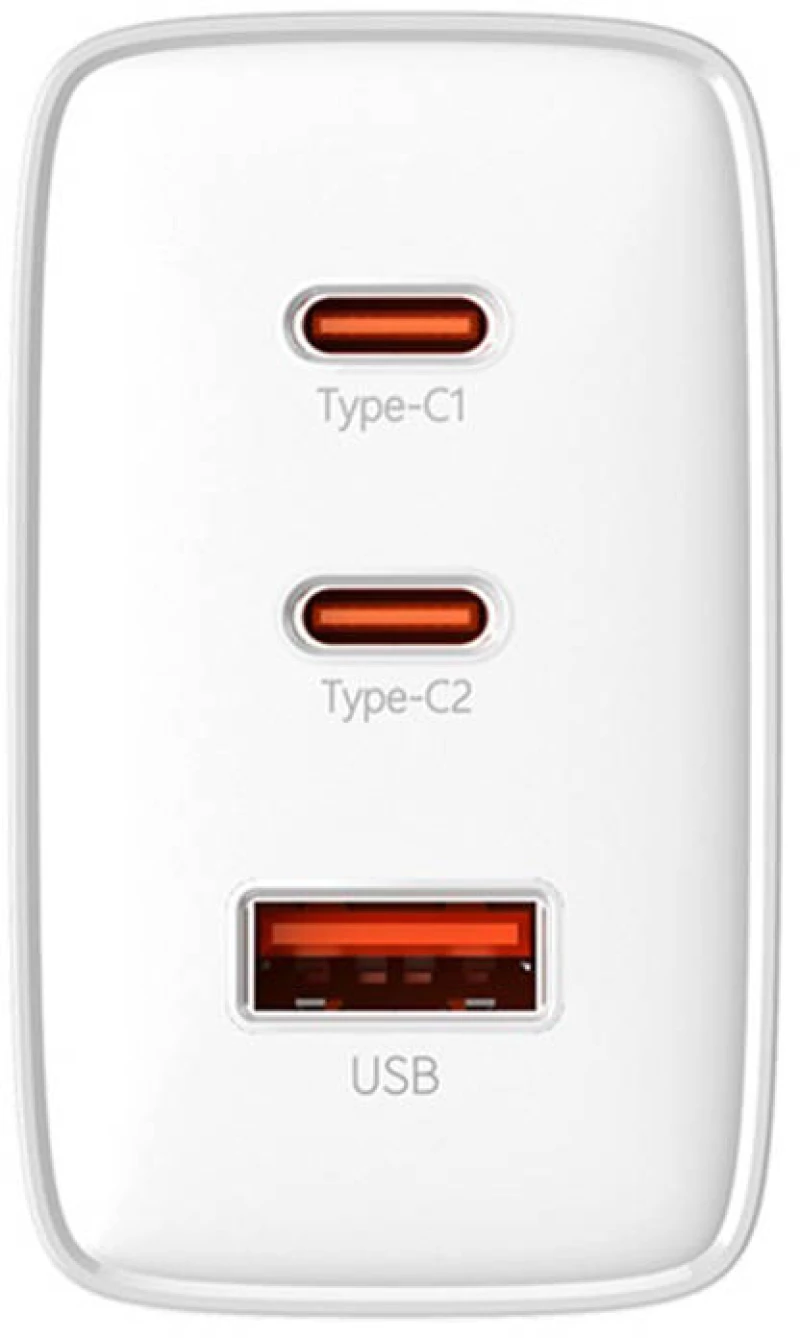 Baseus Wall charger Baseus OS-Cube Pro 2xUSB-C + USB, 65W (white) 054592 6932172641481 P10152301213-00