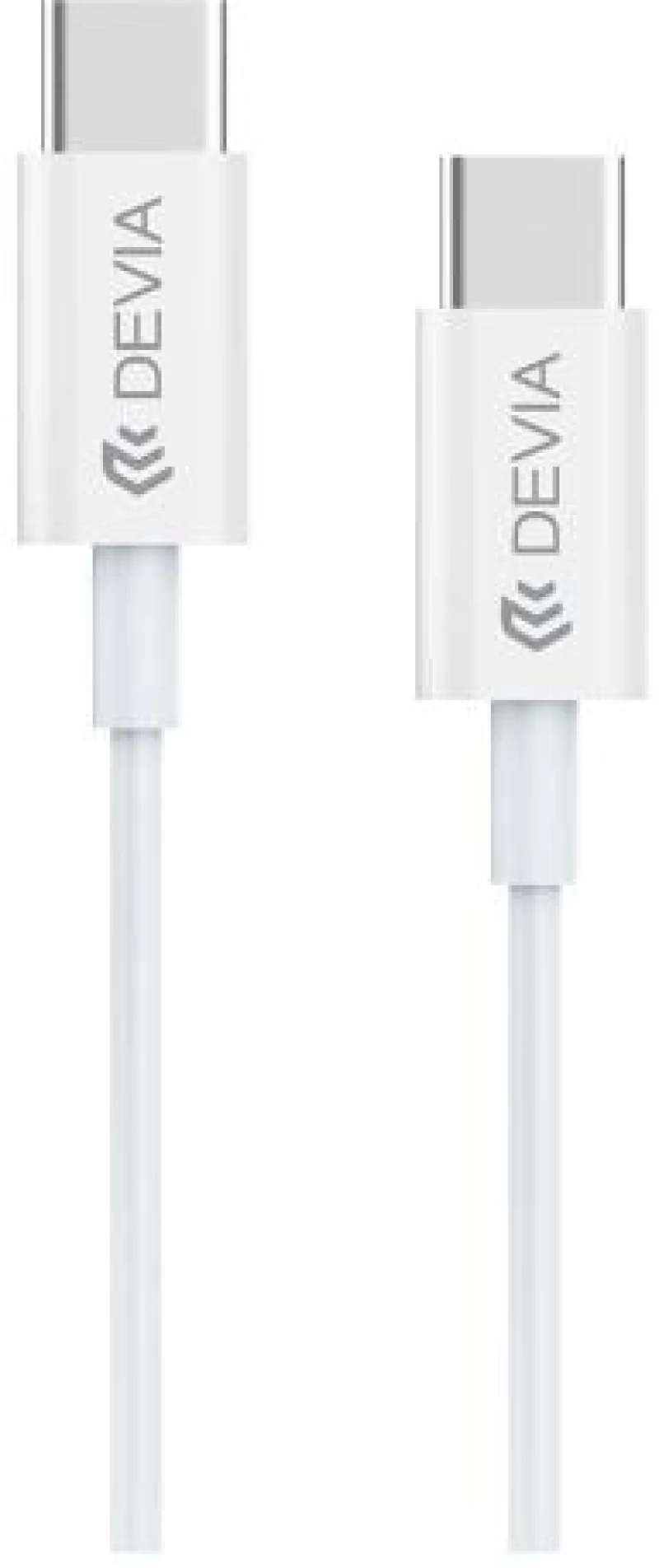 Καλώδιο Σύνδεσης USB 2.0 Devia EC042 USB C σε USB C PD 60W 1.2m Smart Λευκό 6938595325380 6938595325380