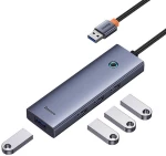 Baseus 4in1 Hub Baseus UltraJoy USB-A do 4xUSB 3.0 (space grey) 051738 6932172630812 B0005280A813-02