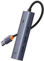 Baseus 4in1 Hub Baseus UltraJoy USB-A do 4xUSB 3.0 (space grey) 051738 6932172630812 B0005280A813-02